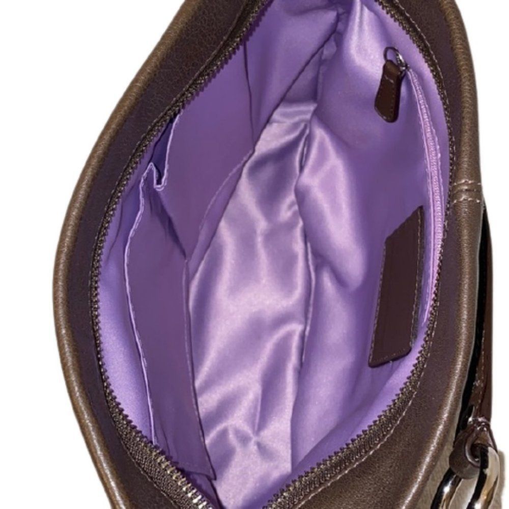 🆕Coach Carly Brown Leather Shoulder Bag (NWOT)🔥 - Picture 9 of 11